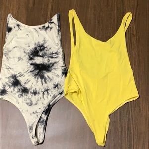 Two fun bodysuits
